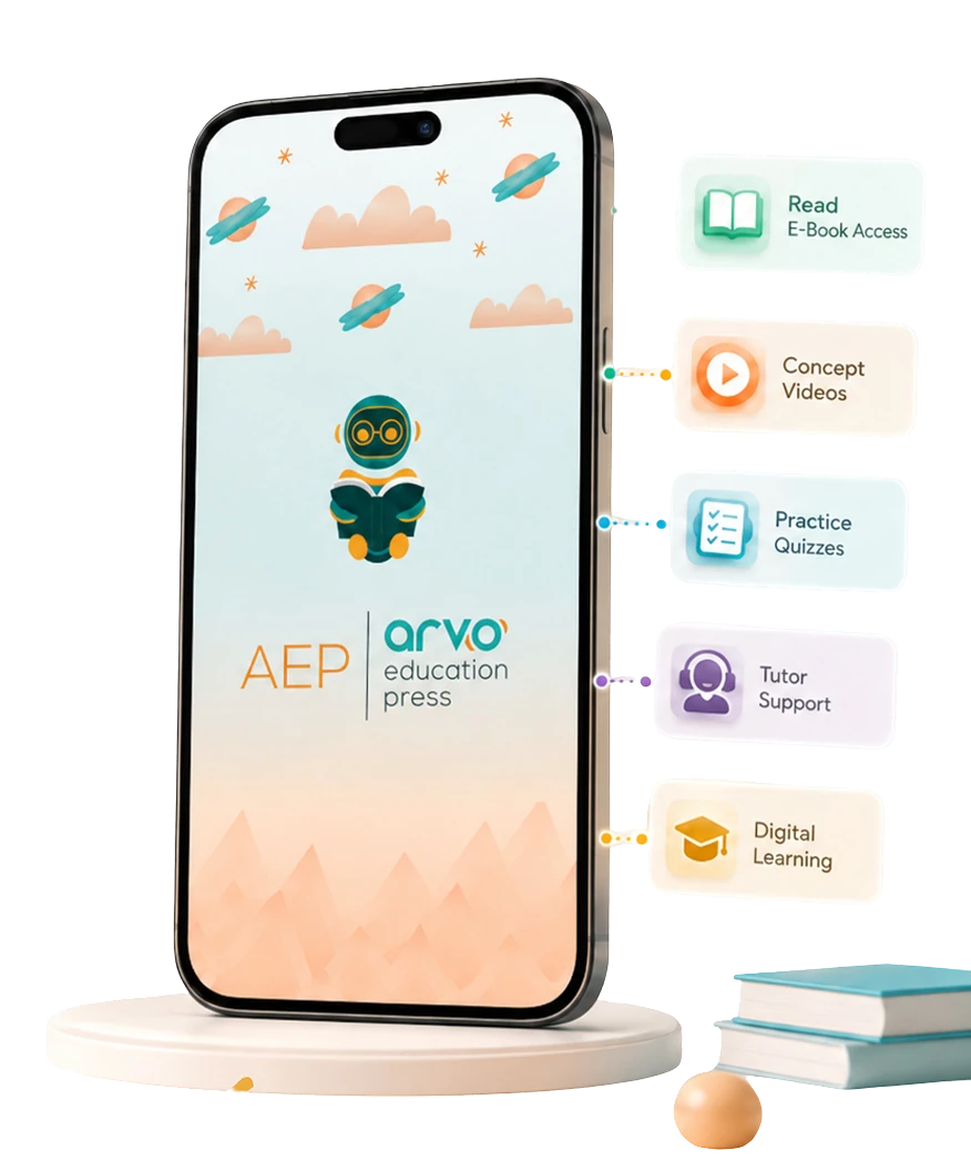 Scanning a textbook QR code with the ARVO App